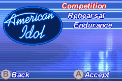 American Idol screenshot 5 for GameBoy Advance